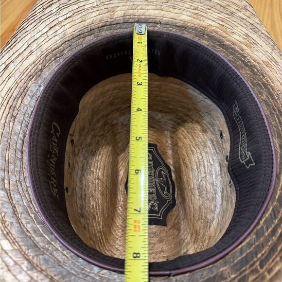Cavender’s Ranch Collection Western Hat Mens Tan Straw 15X Cowboy - Picture 10 of 11